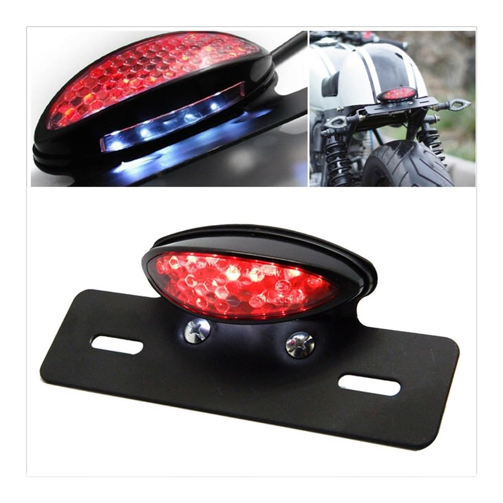 Luce Posteriore A LED da 12 V per Moto di Stop Targa per ATV Cafe Racer Stop Luci Freno