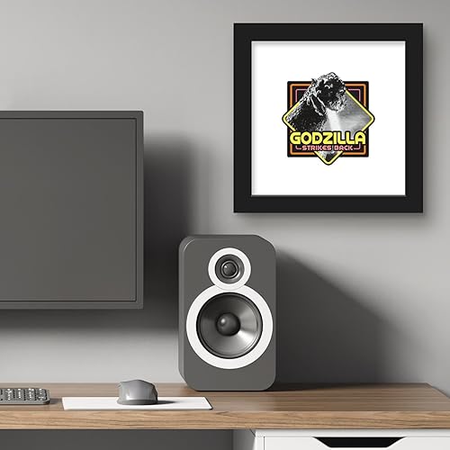 Vista 13 de Trends International Gallery Pops Godzilla - Póster de pared de Godzilla Strikes Back, 12.00 x 12.00 pulgadas, versión de marco blanco