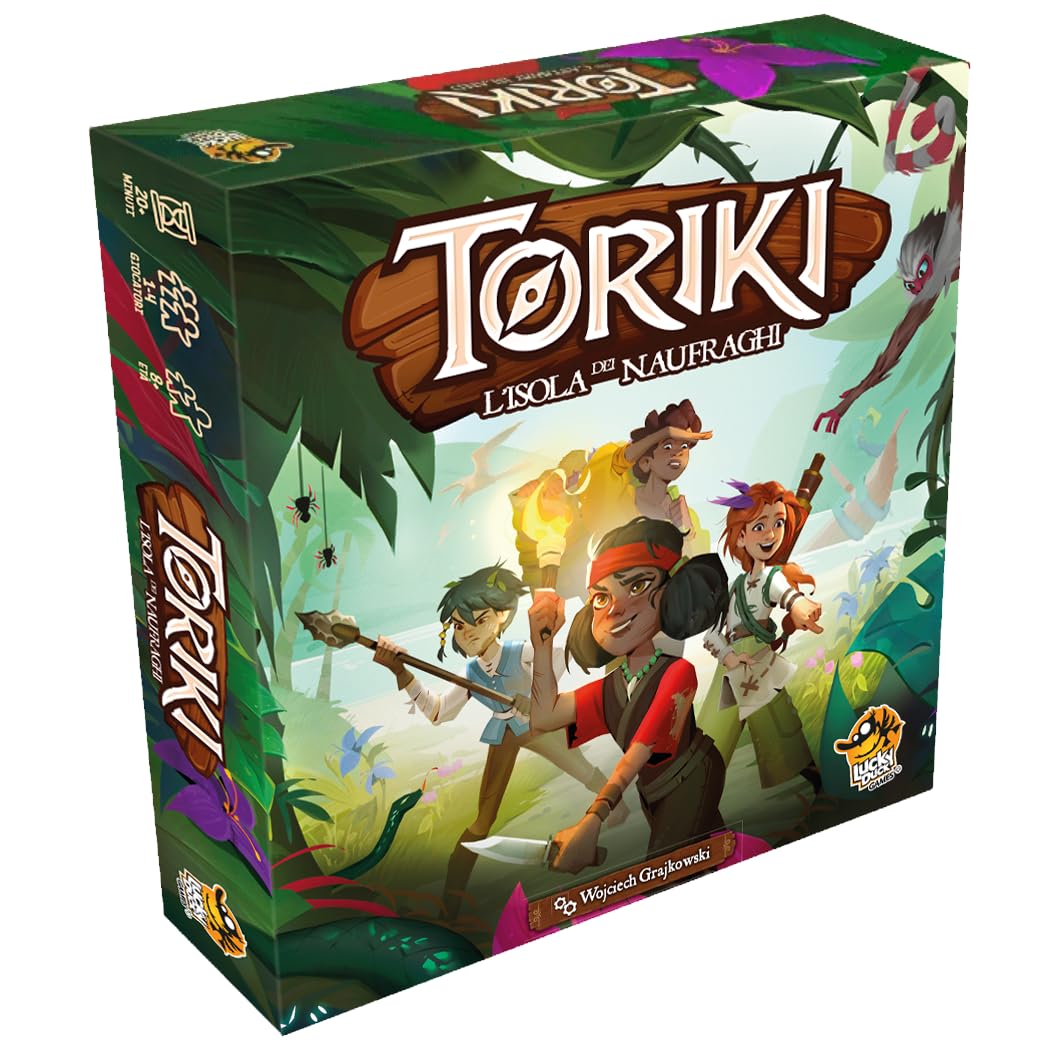 Asmodee Toriki: The Isle of Shipwrecks, Board Game for the Whole Family, 8+ Years, 1-4 Players, Italian Edition
