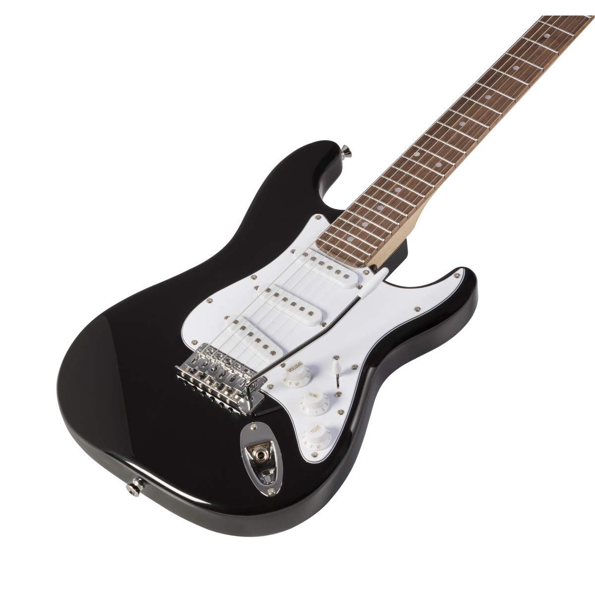 Soundsation Chitarra Elettrica 3/4 Tipo Stratocaster Black