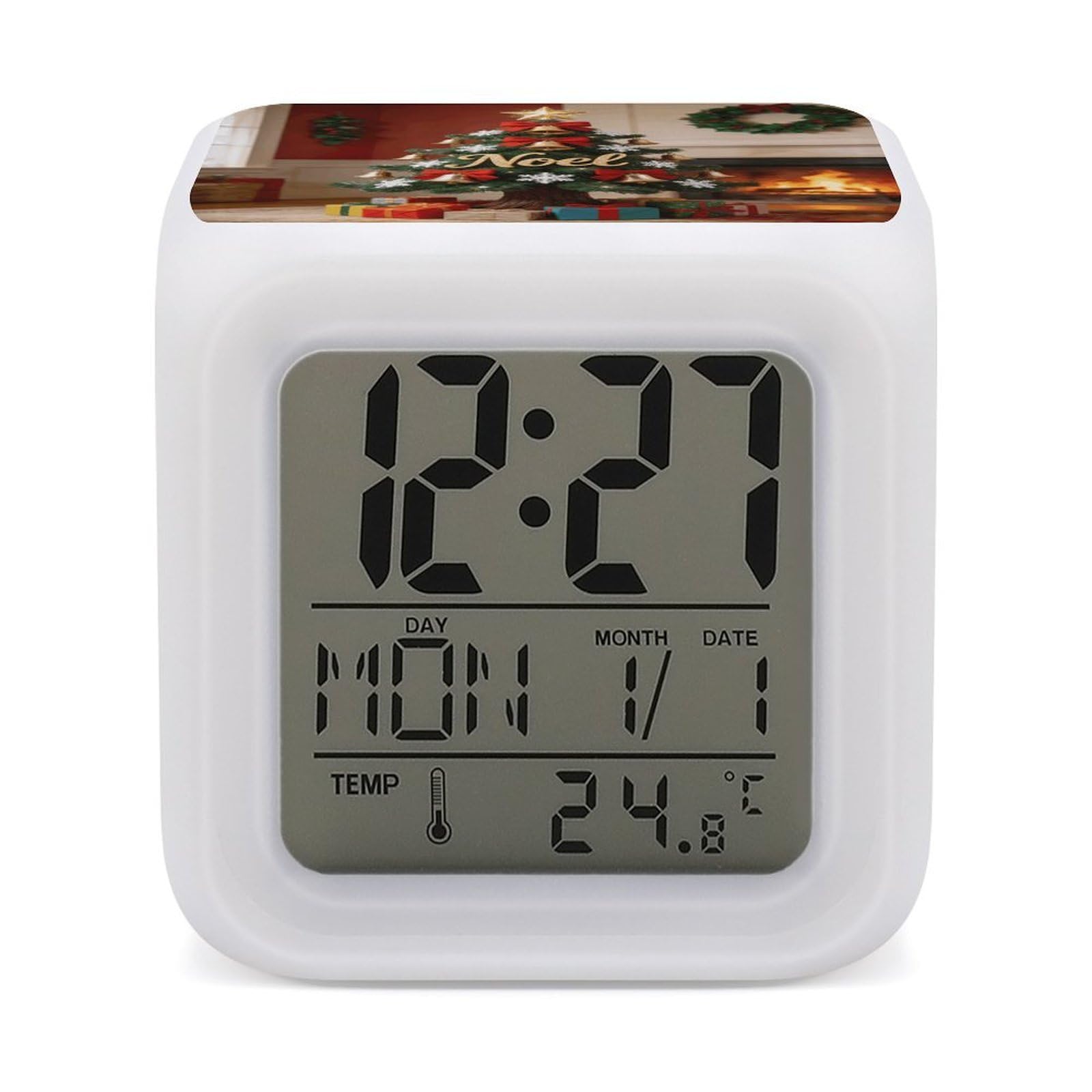 Reloj despertador digital Noel para evitar retrasos matutinos con pantalla luminosa