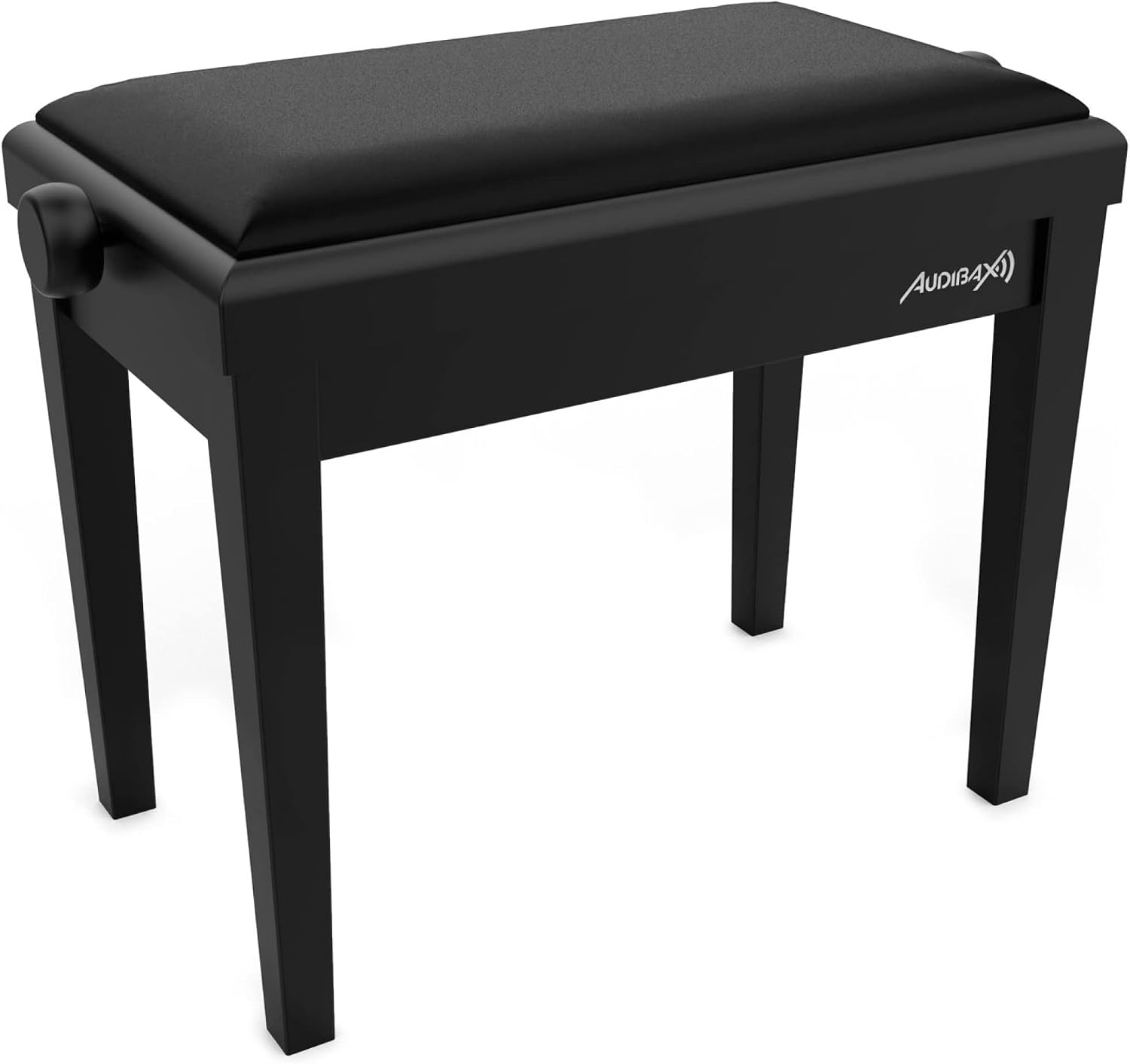 Audibax Piano Bench, Black, Adjustable, Wood, Velvet - KB600