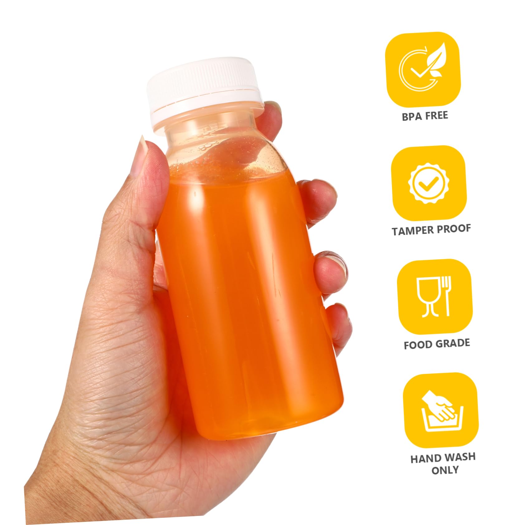 FUNOMOCYA 10pcs Drink Bottle with Lid Kid Water Bottle Kids Juice Smoothie Bottles Plastic Candy Jar Simply Juice Plastic Drinking Bottles Juice Storage Bottles Child Water Cup Milk The Pet