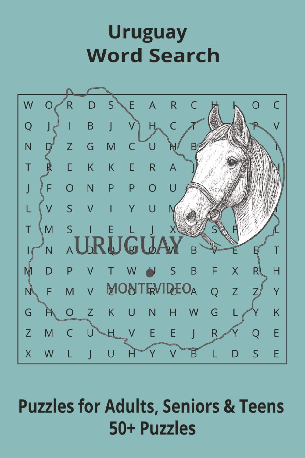 Country Uruguay Word Searches: Puzzle Book 6x9”, 111 pages, 50+ Puzzles,… Gift for ;Travellers, Study, during Vacation, Holiday or Time to Relax
