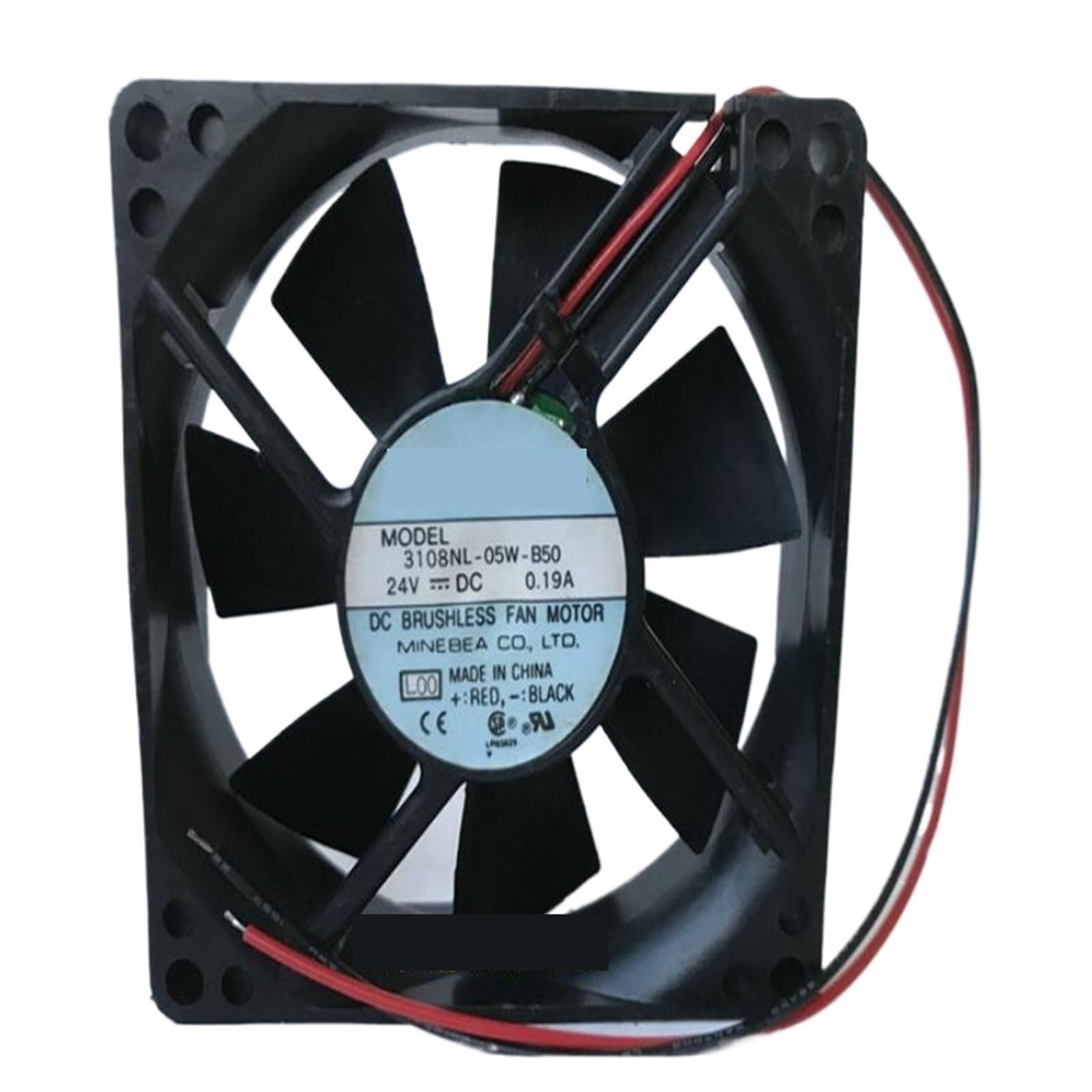 GJEXXPTST 8020 3108NL-05W-B50 DC24V 0.19A 8CM Two-Wire Cooling Fan