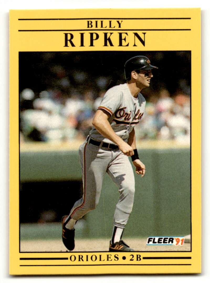Amazon.com: 1991 Fleer #489 Billy Ripken Baltimore Orioles