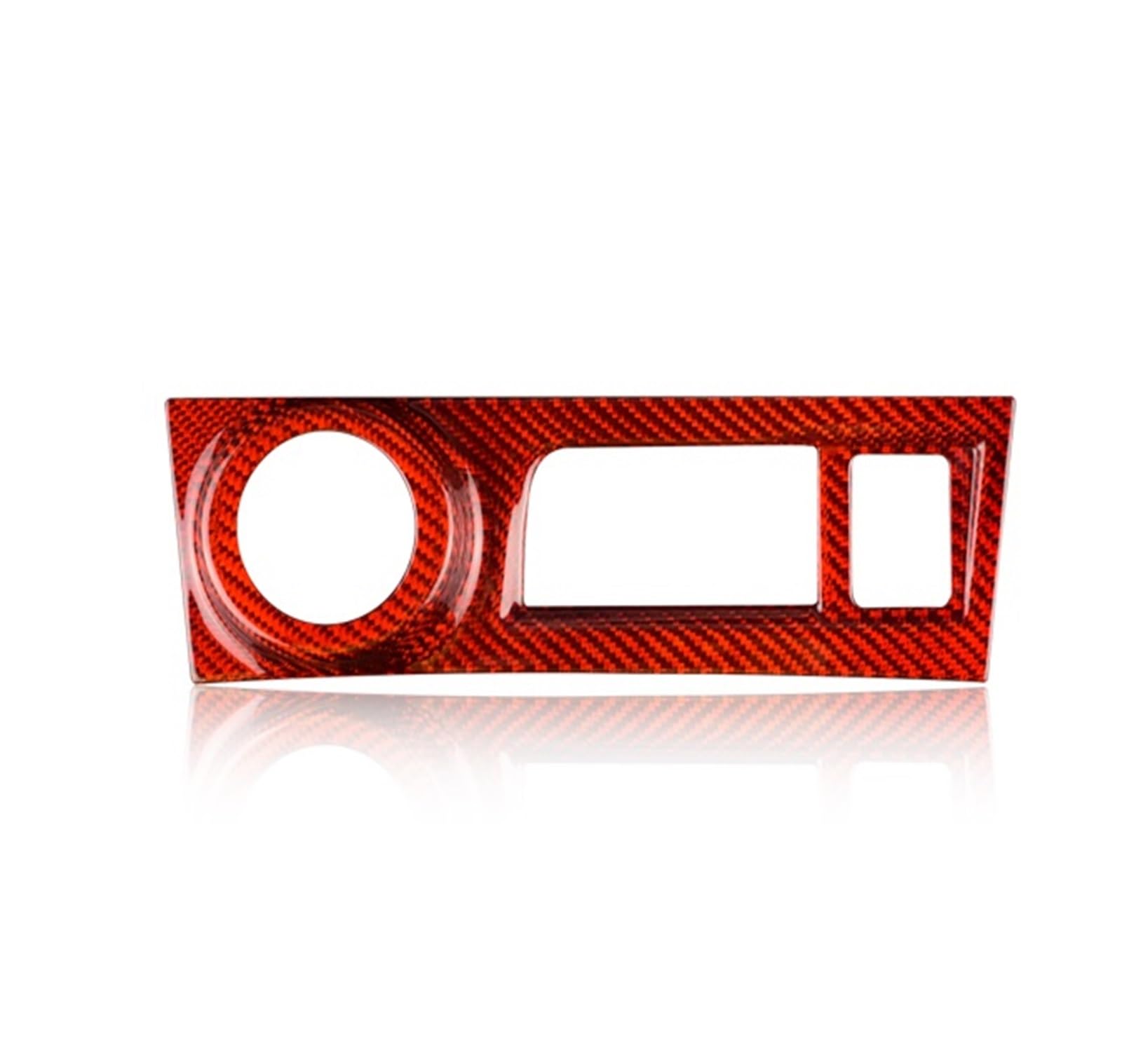 Car Trim Interior for Subaru for BRZ 2013-2020 Hard Carbon Fiber Accessories Interior Trim Car Central Control Decoration Cover Sticker Interior Mouldings(Red Igniter Cover)