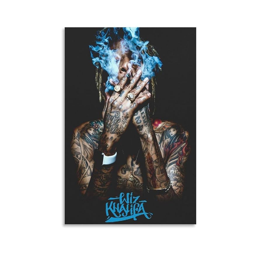 Amazon.co.jp: Wiz Khalifaポスターラッパー歌手ヒップホップ