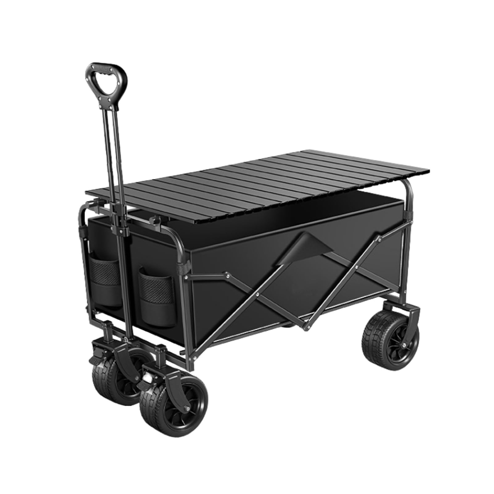 Carro plegable con ruedas para camping, vehículo utilitario y carrito de playa