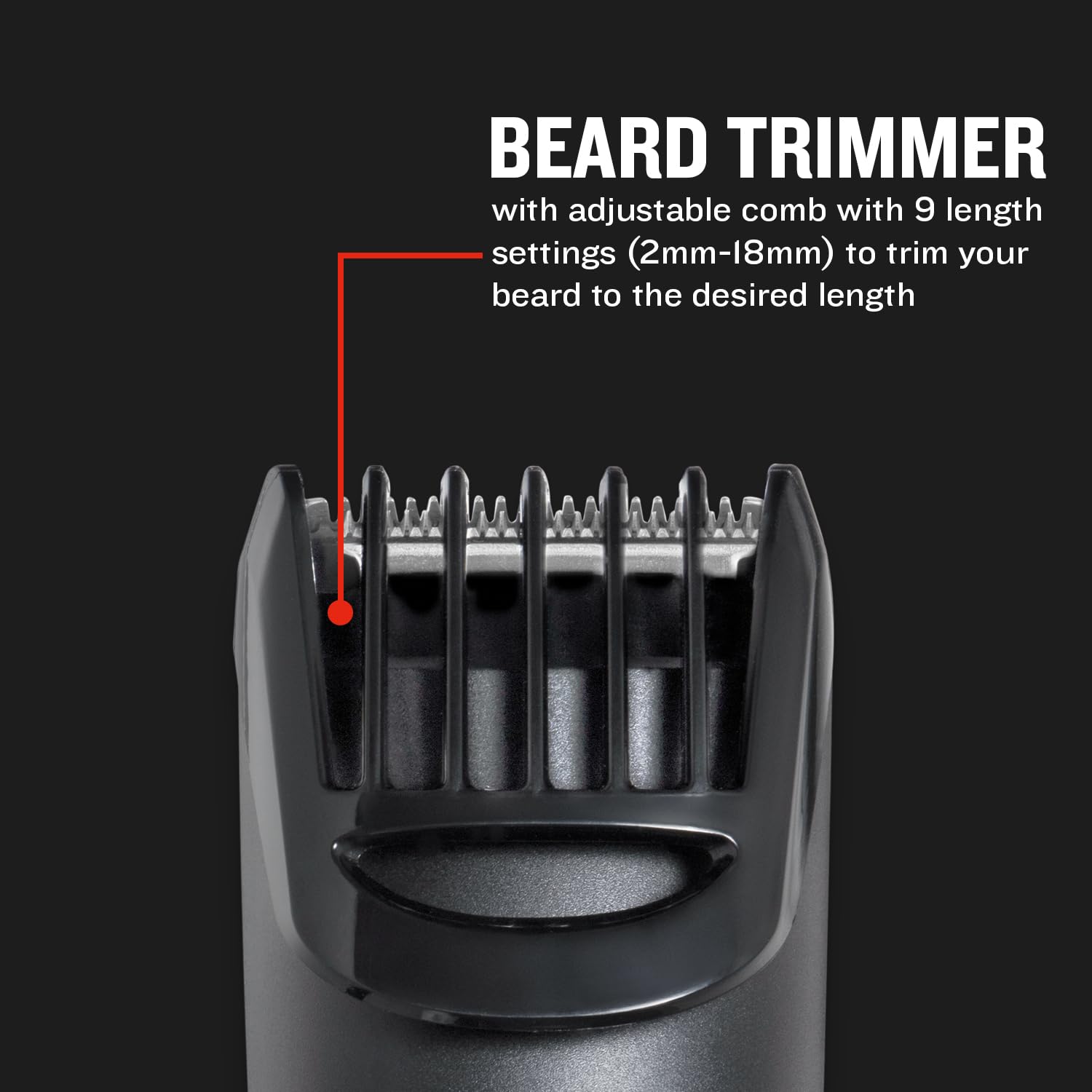 Remington Zestaw trymera do brody Works z zaawansowanymi ceramicznymi ostrzami (zestaw 6-częściowy: trymer do brody i precyzyjny trymer z grzebieniem, trymer do nosa i uszu, czas pracy 45 minut,