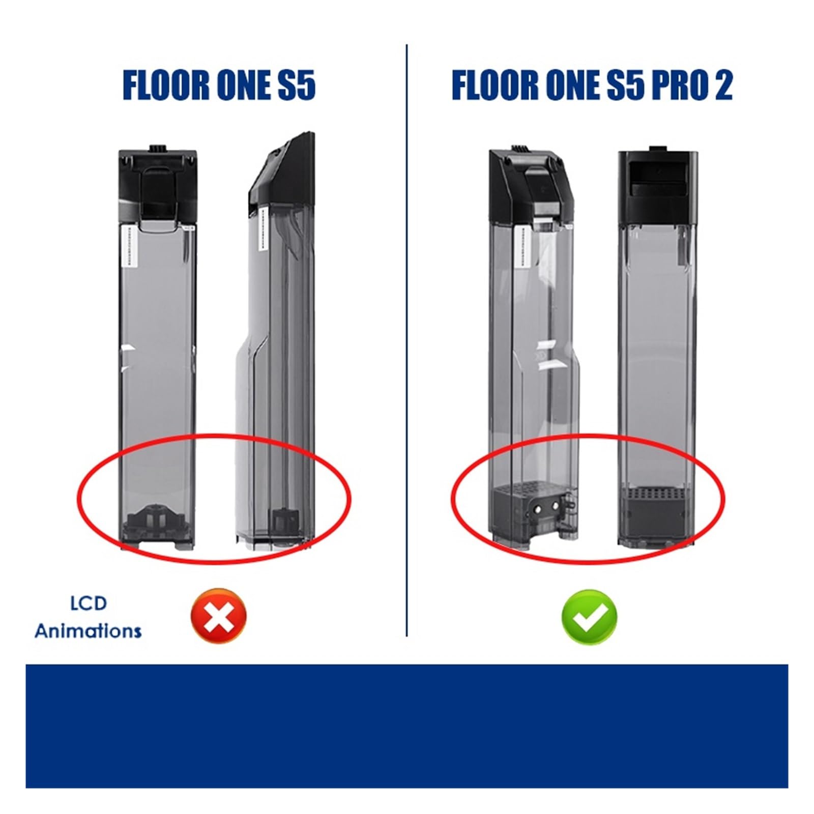 Reemplazo De La Cubierta Del Cepillo Del Tanque De Agua, Compatible Con Tineco, FLOOR ONE S5/S5 PRO 2, Aspiradoras Inteligentes En Seco Y Húmedo, Accesorios Y Piezas.(C)