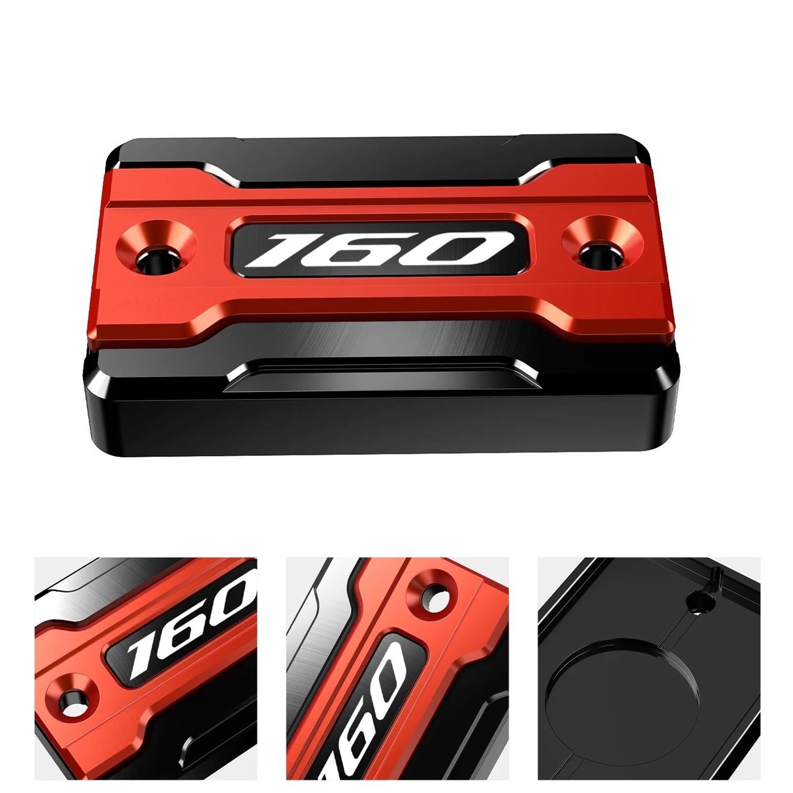 Coperchio del serbatoio Moto CNC Frizione Anteriore Serbatoio Liquido Freni Tappi Di Copertura Per Honda PCX160 PCX 160 2018 2019 2020 2021 2022 2023 2024(Jaune)