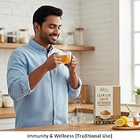 Vista 3 de Herbs Botanica Guduchi Polvo USDA Orgánico Neem Giloy Polvo Tinospora cordifolia Suplemento de hierbas para el apoyo inmunológico, Digestión 5.3