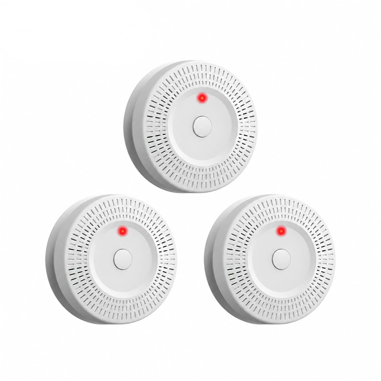 Tarden 3PCS Smoke and Carbon Monoxide Alarm for Home,Combination Dual Sensor Fire Alarm Carbon Monoxide Detector, 2 in 1 Protection,85DB,9V Replace Battery,Test/Silence Button