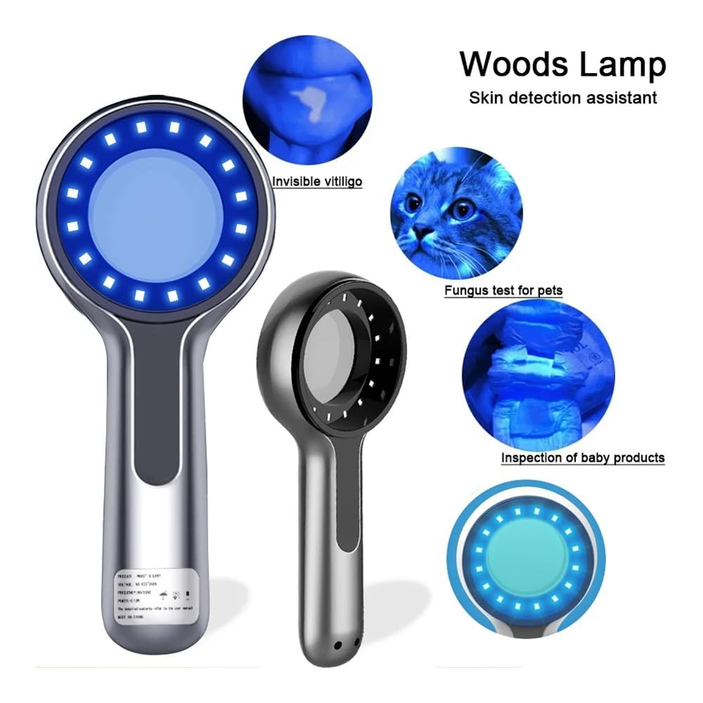Lampe Woods Analyseur de Peau UV Grossissant pour les Tests de Beauté Du Lampe Wood pour les Tests D'Analyse des Soins de la Peau