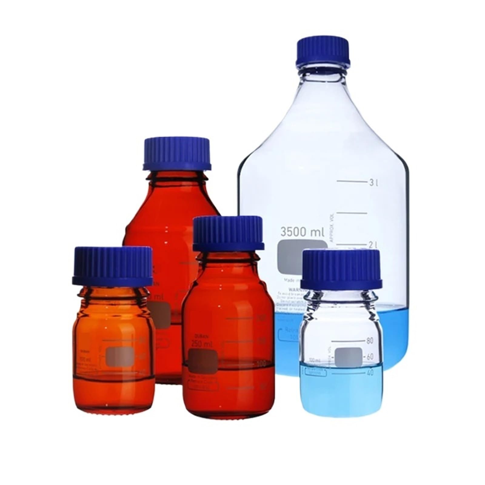 CQAHDSEVF Borosilicate Glass Bottles, High Borosilicate Glass Screw Cap Reagent Bottle 25-1000mL(750mL)