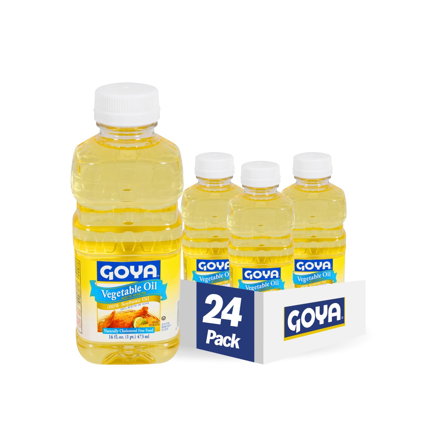 Goya Foods Vegetable Oil, 16 Fl Oz (Pack of 24)