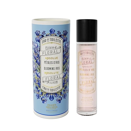 Panier des Sens Nuevo Blooming Iris Eau de Toilette - Perfume ligero para mujer Fragancia floral natural Cabello y cuerpo Regalo para mujeres