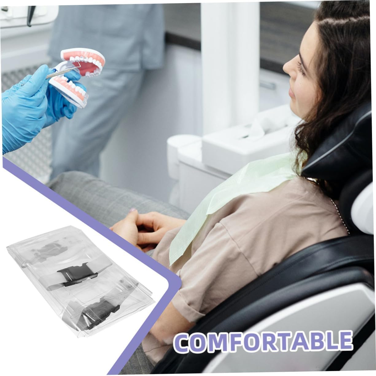 ORFOFE 6Pcs Chair Foot Cushion Covers Wear Resistant Protection for Clinics and Home Use Comfortable Slip Covers for Chairs and Easy to Maintain