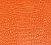 Vinyl Fabric Crocodile Gator Fake Leather Upholstery 54" Wide Sold by The Yard (Orange)