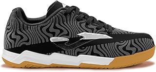 Chuteira de Futsal Joma Evolution Infantil Velcro Preto e Branco