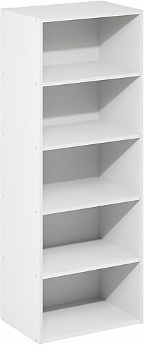 Miniatura 185 de Furinno Jaya Simple Home Estantería ajustable de 3 niveles, blanco Blanco,Negro -,Pino ámbar,Nuez Columbia,Espresso,Roble Frech