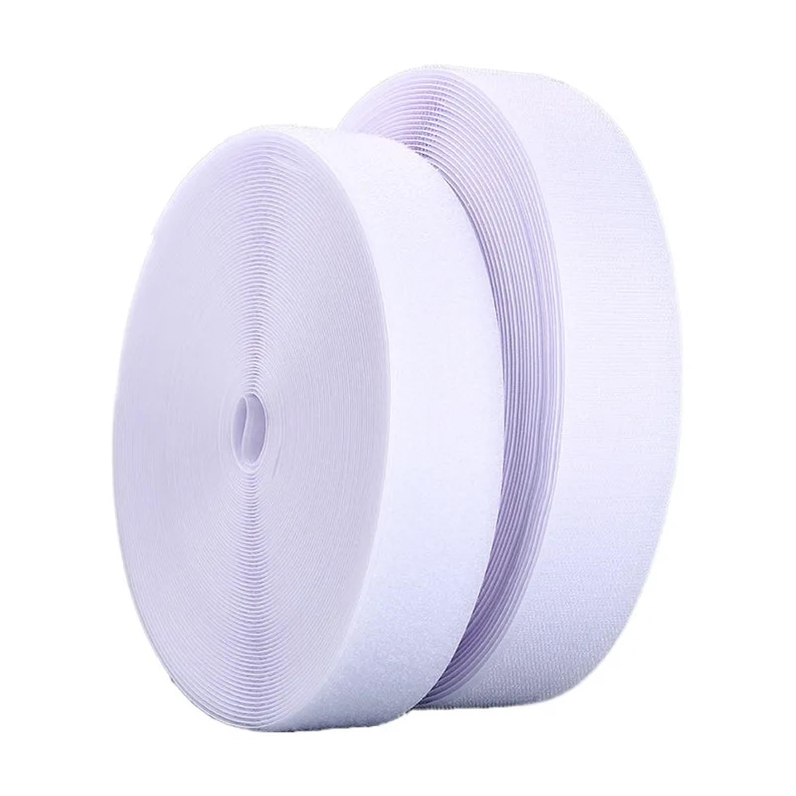 Cinta adhesiva de sujeción for coser, con gancho y bucle, mágica, sin pegamento, 25 metros por lote para Coser(White 38mm)