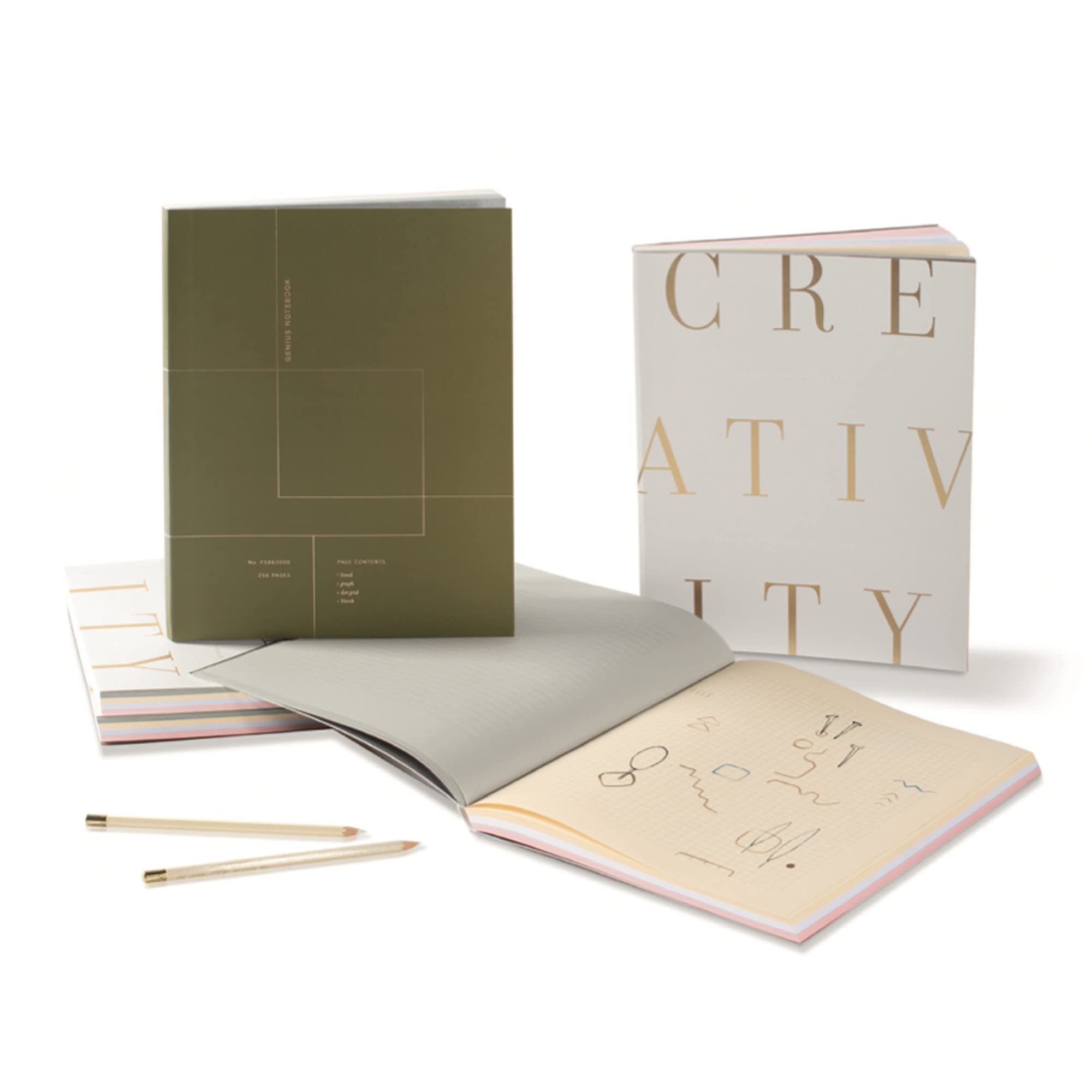 FRINGE STUDIO Creative Notebook,Studio (863004), Multicolor