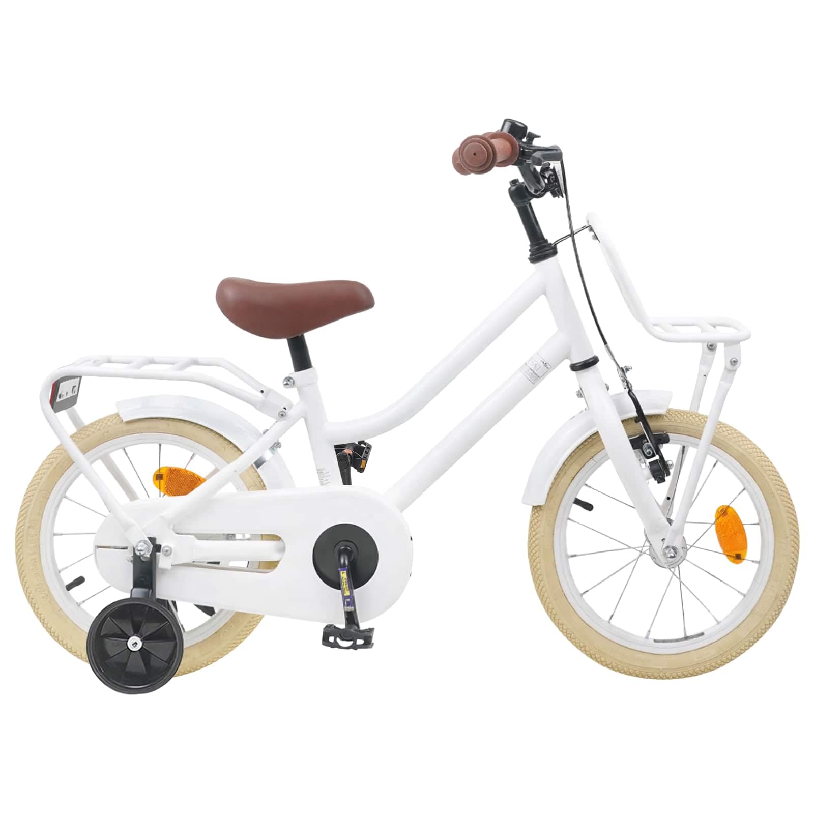 Bicicletta per bambini da 2 a 4 anni, con telaio in acciaio, parafango, campanello e supporto, leggera due ruote per il tempo libero, le gite e la città, divertimento in estate