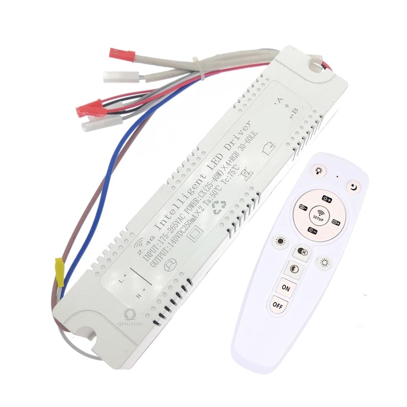 Alimentation LED Pilote 2.4G 25-40Wx4 pour réparer et contrôler une suspension RGB ou bande souple