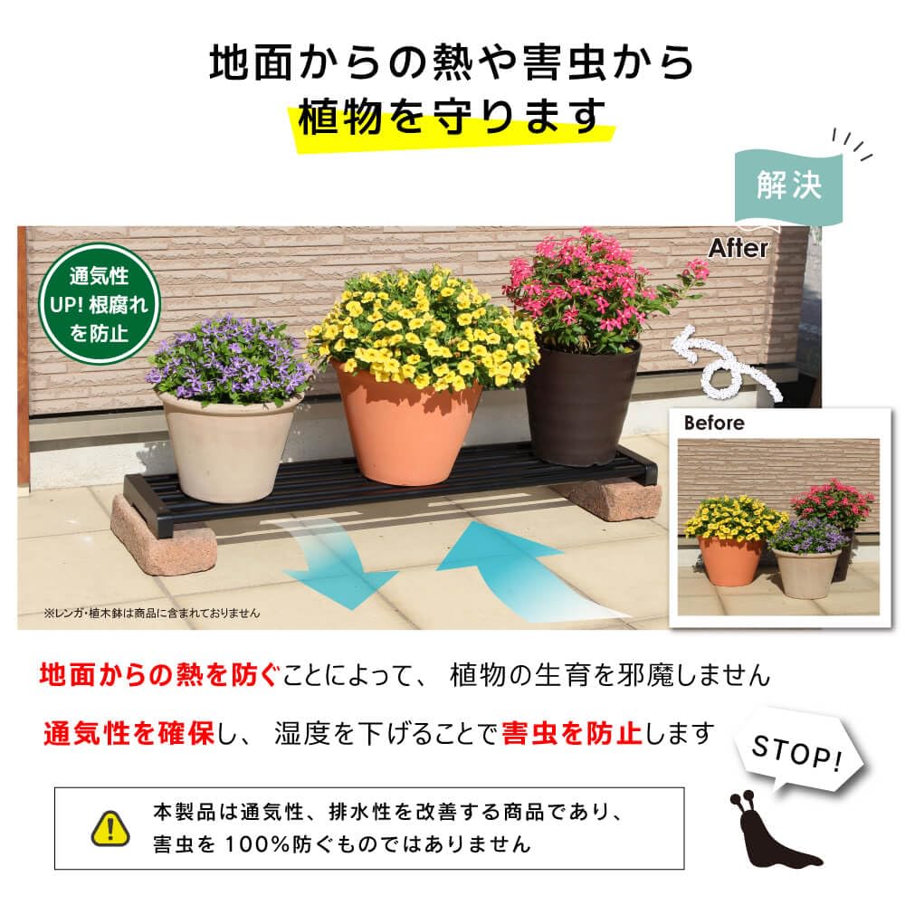 Amazon | DAIM プランターボード 幅90cmセット フラワースタンド 屋外