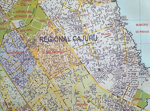 MAPA/POSTER DA CIDADE DE CURITIBA - DIMENSÕES: LARGURA 89 CM X ALTURA 117 CM