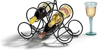 Spectrum Bordeaux Countertop Wine Rack 5 Bottle Wine Holder Bottle Stora...