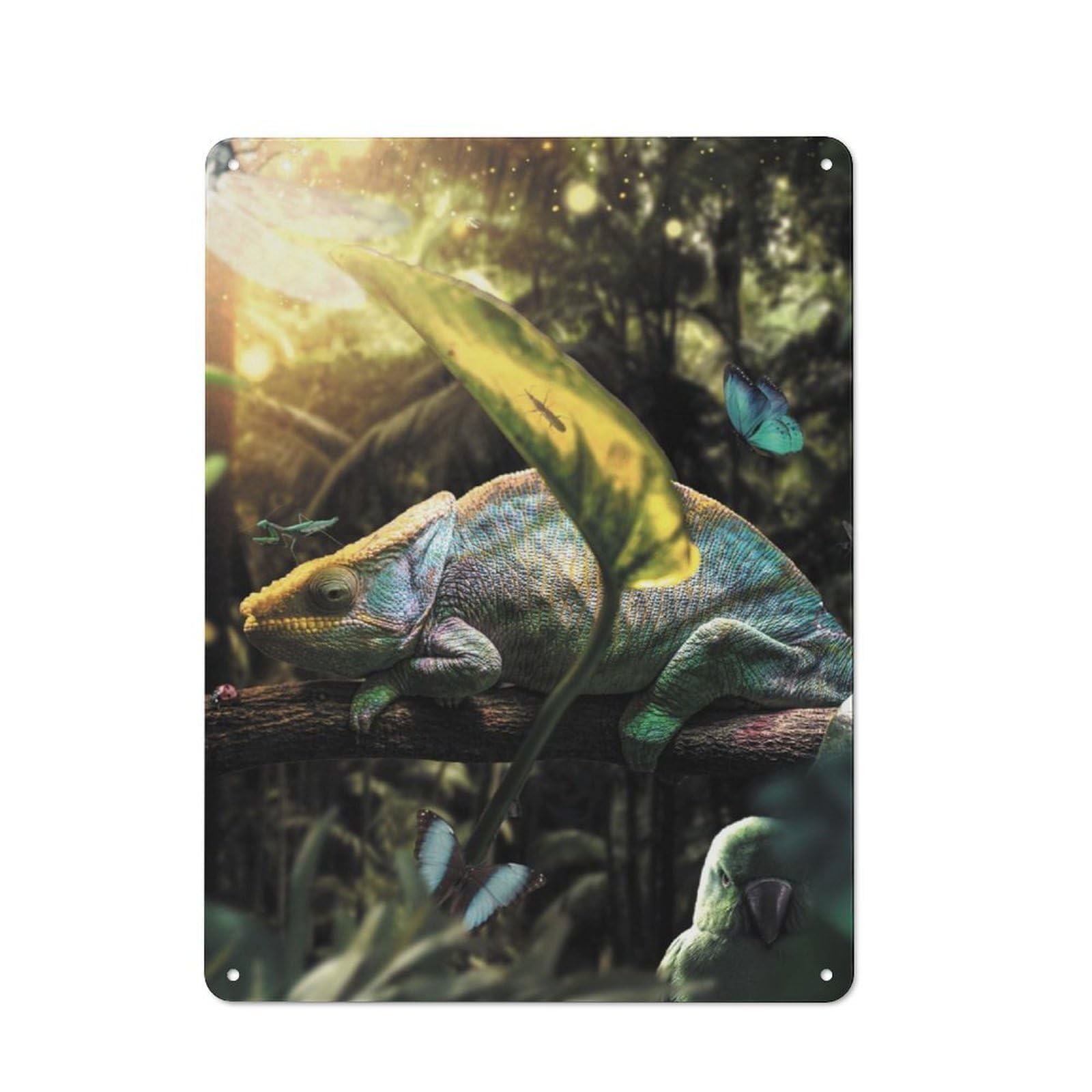 Jungle Party Metal Wall Sign 40x30cm, Nostalgic Classic Pub Decor for Pub, Home Bar, Shed Or Man Cave