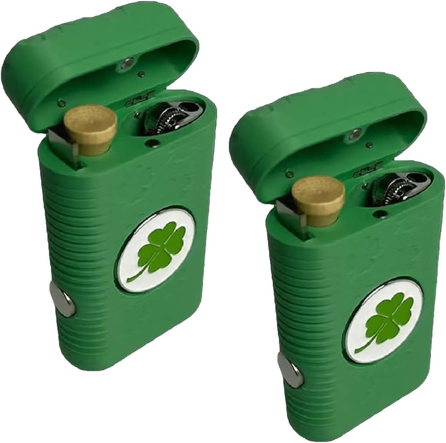 7-in-1 Pocket Golf Tool Organizer Case with Magnetic Lid-Lucky 4 Leaf Clover, Portable Golf Accessories Organizer Case for Tees Markers and Groove Cleaner, Ideal Golfer Gift for Men