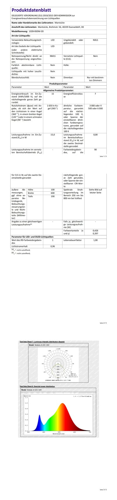 MantoLite Lámpara de Pared LED Regulable 15W, 60CM Interior Iluminación para Cuadros y Expositores, Cabeza Giratoria, Lectura, Latón Mate, Baño Espejo Apliques de Pared 3000K/4000K/6000K
