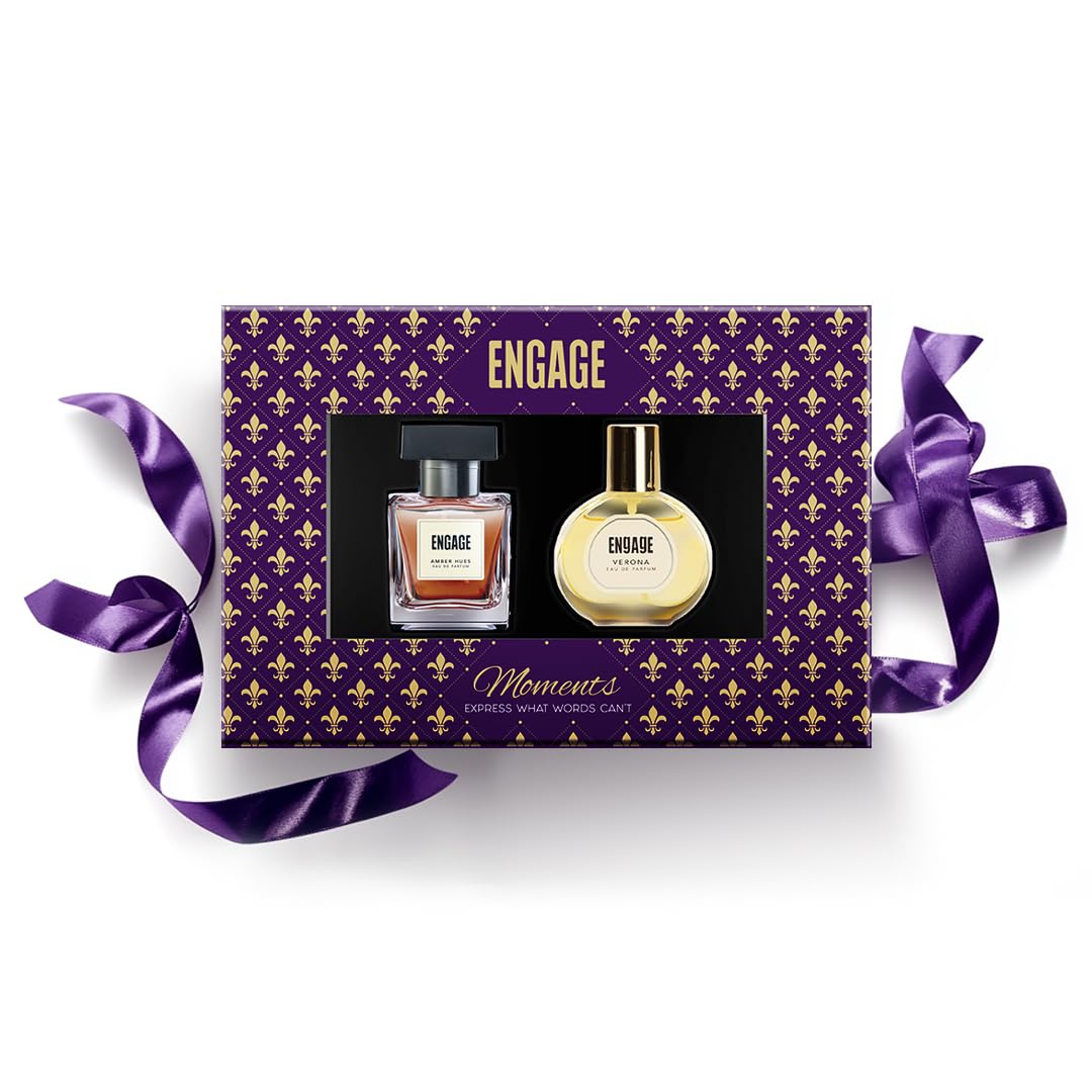 Engage Gift Set - Moments Luxury Perfume Gifts For Women & Men,100ml, Long Lasting Smell Men & Women Perfume,Rakhi gift hamper, Eau De Parfum, Travel Sized Perfume Combo, 50ml x 2, Rakshabandhan gift-picture-11