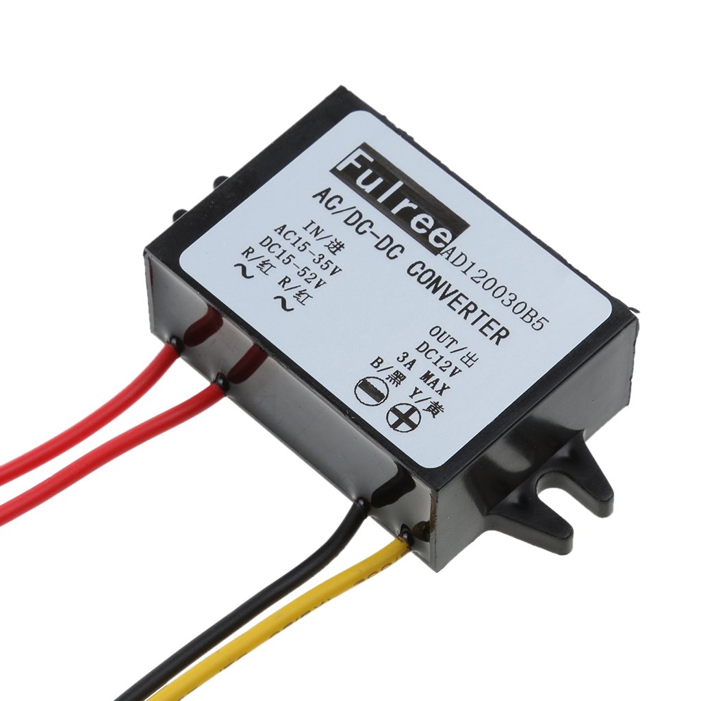 MagiDeal Ac 16-35v / Dc 15-52v Bis 12v / 3a Konverter AC DC Module Stromversorgungsmodul