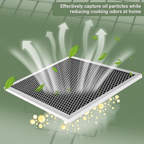 Miniatura 5 de Filtro de campana extractora, filtro de ventilación de estufa de 10.5 x 8.74 pulgadas para 41F, 97007696, 97005687 Broan Nutone, filtros de