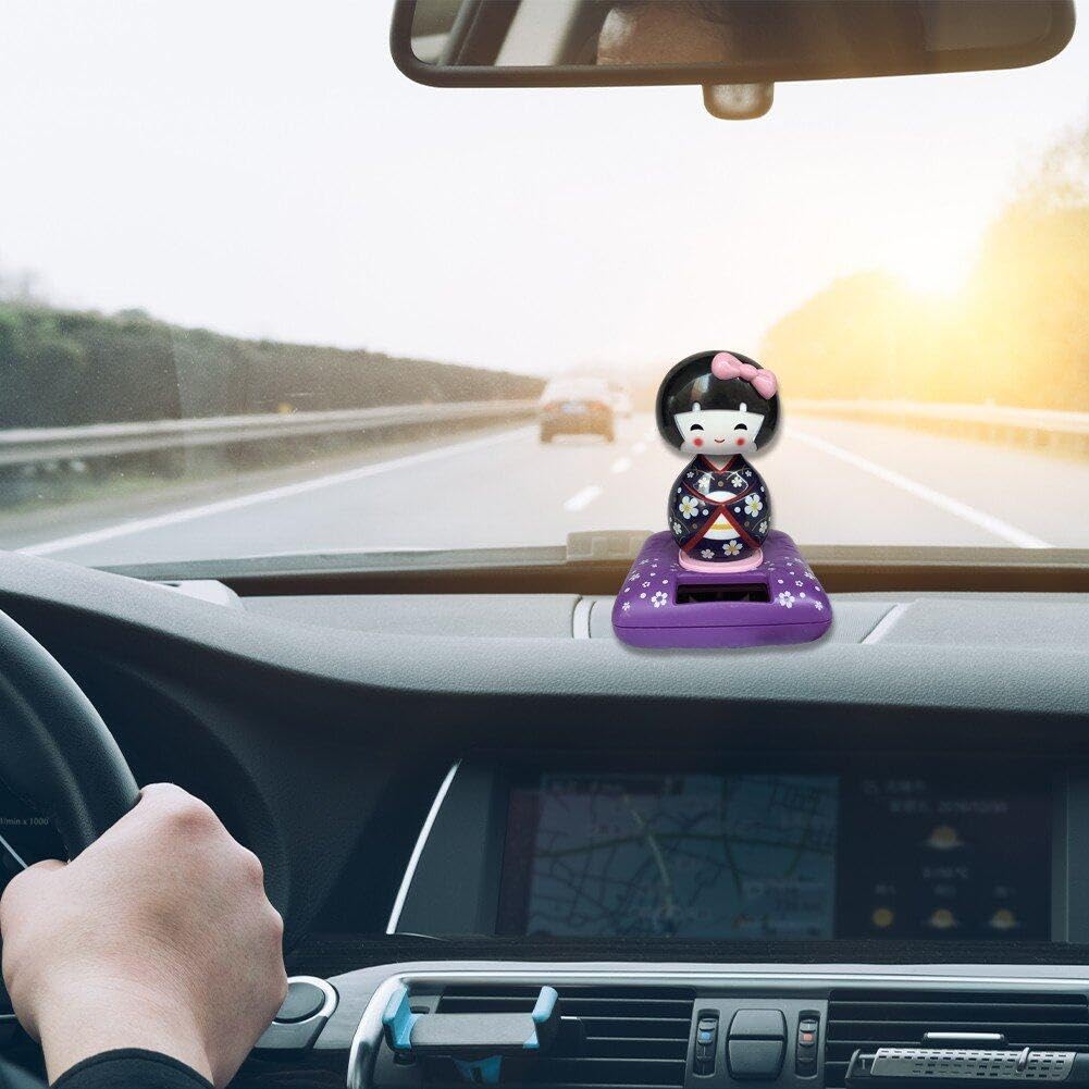 Kimono Poupée Voiture Ornement Solaire Intérieur de Voiture Décoration Maison