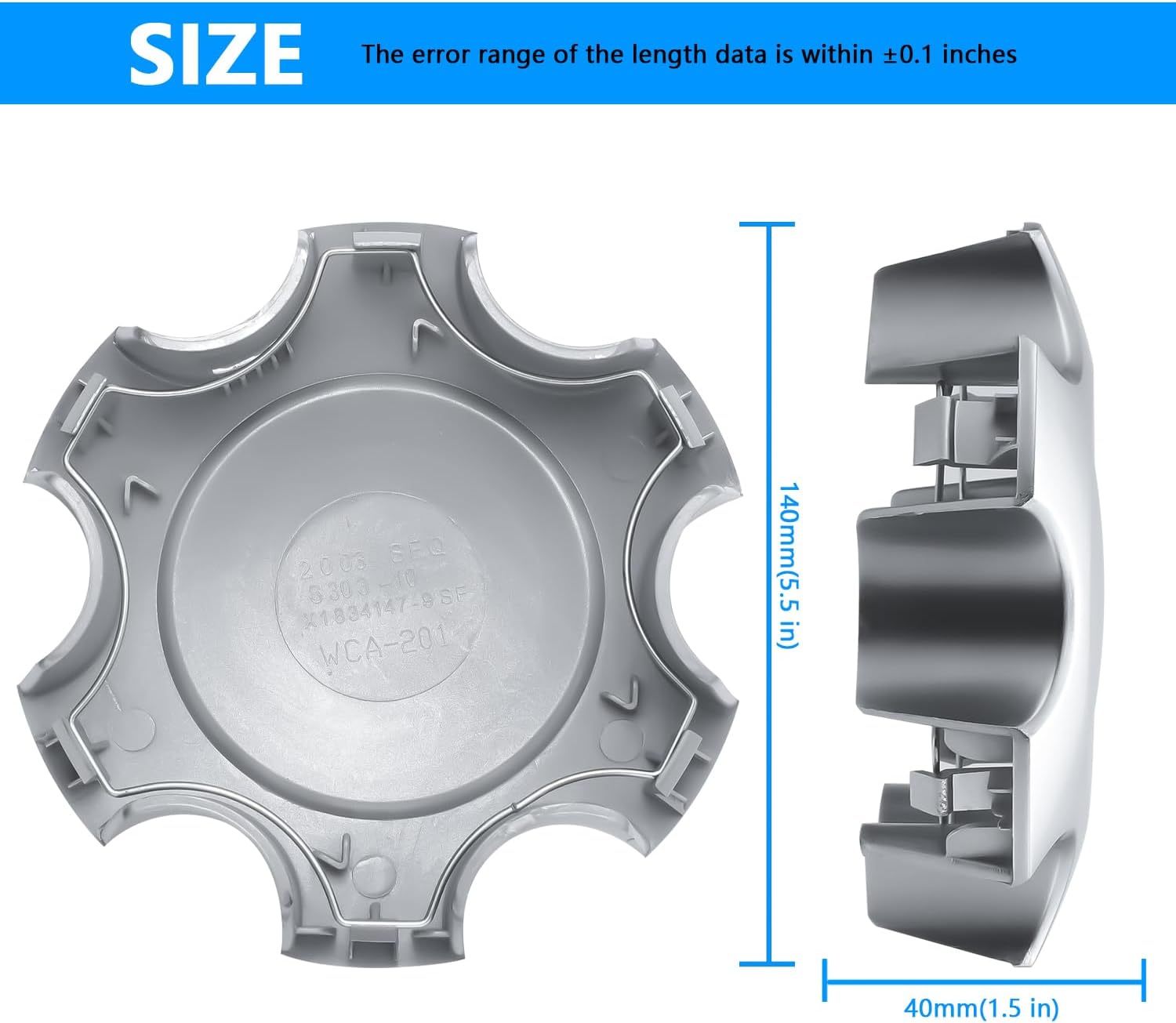 Wheel Center Hub Cap 560-6944 (Set of 4),Center Cover Hubcap Fit 17" Wheels Compatible with Toyota Sequoia & Tundra 2003-2007 for # 42603-AF020 42603-420NM