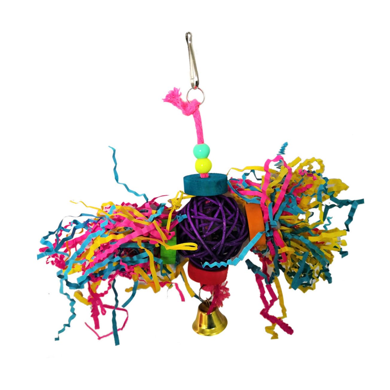 Yardwe 9 Piezas Bolas Seda Loro Jaula Juguetes para pájaros pequeños Juguetes Loros Herramienta Aves Juguete para Masticar Loros Cuerda algodón Juego 3 Piezas Madera