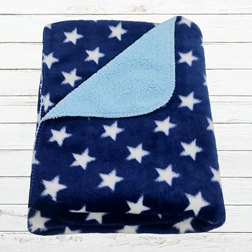 BRANDONN Baby Blankets New Born Pack of Star Wrapper Bedsheet Cum Wrapping Sheet for Baby Boys and Baby Girls(Cotton, Ligh...