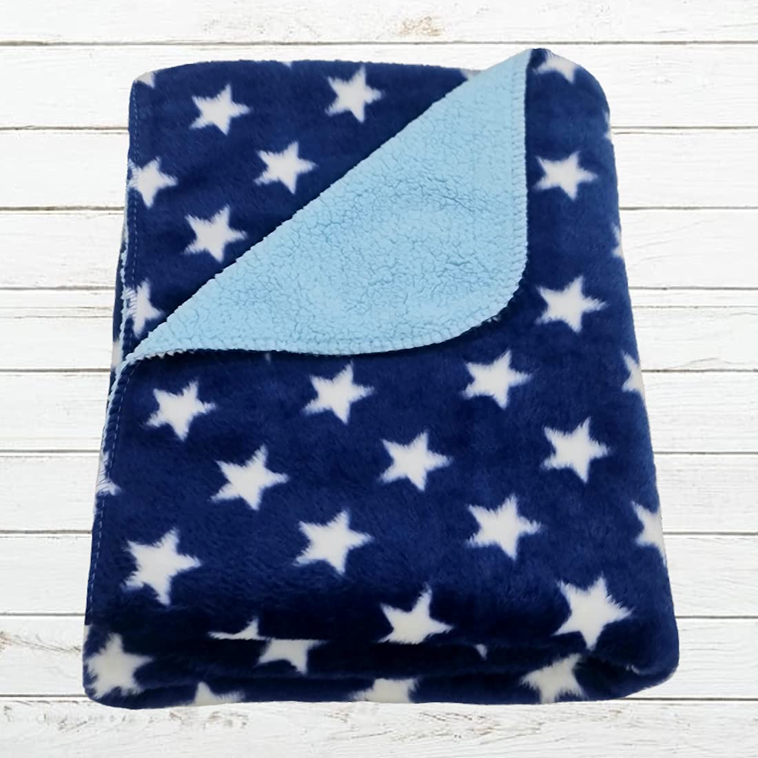 BRANDONN Baby Blankets New Born Pack of Star Wrapper Bedsheet Cum Wrapping Sheet for Baby Boys and Baby Girls(Cotton, Ligh
