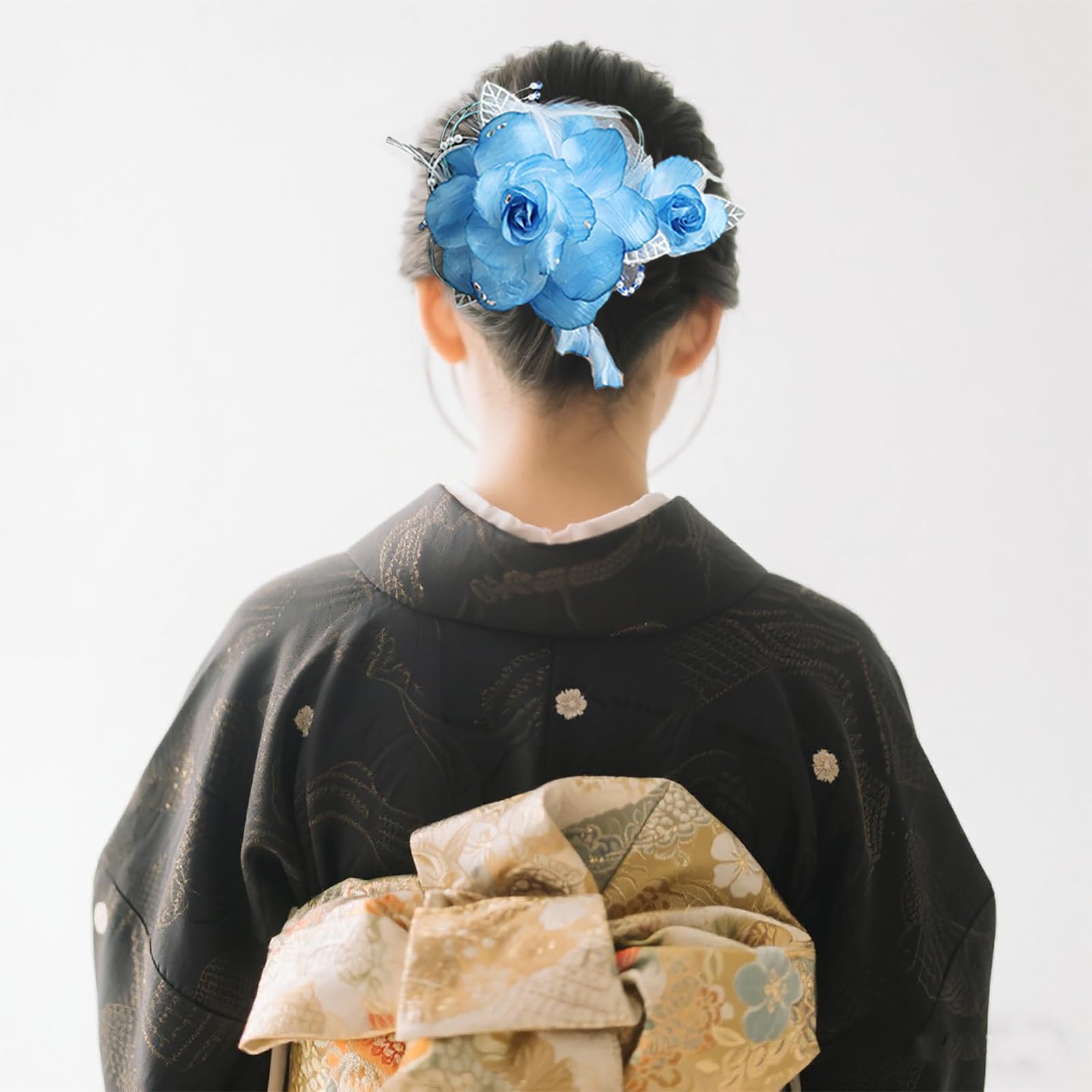 Amazon.co.jp: 浴衣 髪飾り セット, 和装小物, 薔薇造花, 成人式・振袖