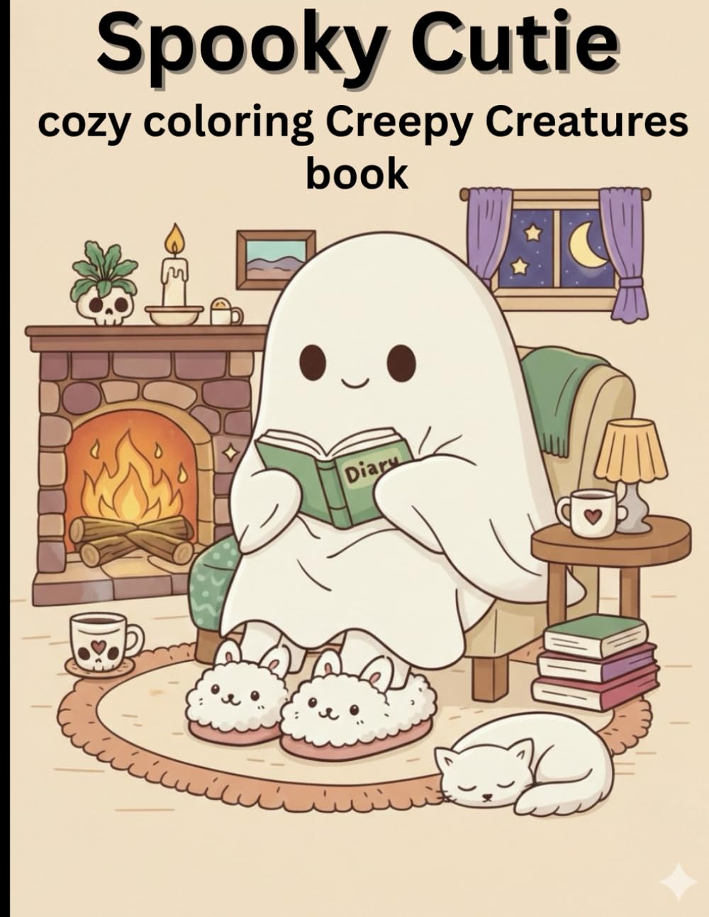 Spooky Cutie Coloring Book for Adults and Cozy Hygge Moments for Relaxation Teens Featuring Adorable Creepy Creatures Cozy Spaces Coloring: Featuring ... in Cozy Hygge Moments (Cozy Spaces Coloring)