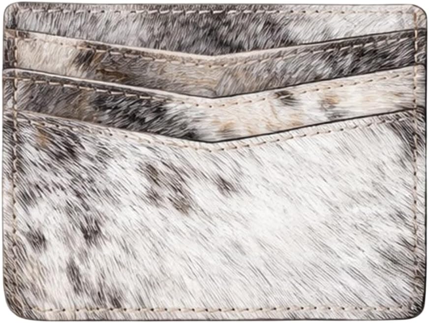 Merbaa Cowhide Hair on Card Holder Western Cowboy Cowgirl Fashion Vibes Card Holder (Tan, Pack of 20 Pcs)