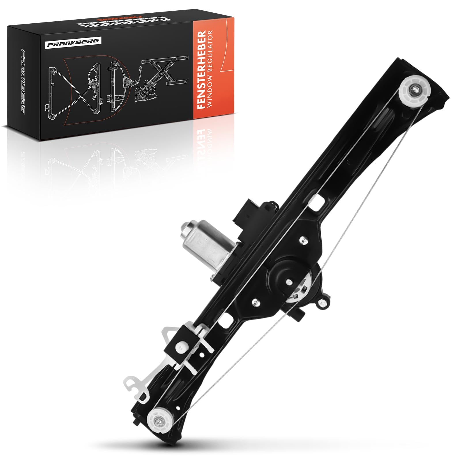 Frankberg Alzacristallo Elettrico con Motore 6 poli Anteriore Destro 4/5-Porte Compatibile Fiorino Furgone/MPV
