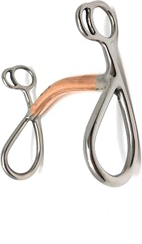 AJ Tack Copper Mullen Bar Short Shank Bit, 5 in
