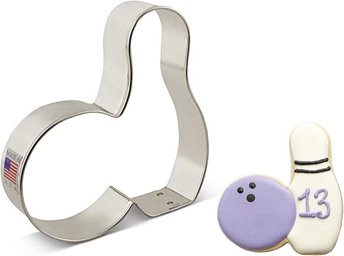 Ann Clark Cookie Cutters Bowling Pin Cookie Cutter, 3.5